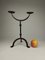 Brutalist Wrought Iron Candlestick, 1960s, Image 8