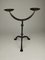 Brutalist Wrought Iron Candlestick, 1960s 5