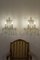 Lampade da parete vintage a due luci in stile Maria Teresa, Italia, anni '40, set di 2, Immagine 6