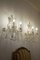 Lámparas de pared estilo Maria Teresa vintage con dos luces con gotas colgantes, Italia, años 40. Juego de 2, Imagen 5