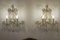 Appliques Murales Style Maria Teresa avec Deux Lampes et Suspensions, Italie, 1940s, Set de 2 1