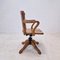 Industrial Oak Swivel Chair, 1900s 5