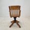 Industrial Oak Swivel Chair, 1900s 7