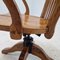 Industrial Oak Swivel Chair, 1900s 12