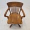 Industrial Oak Swivel Chair, 1900s 6