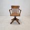Industrial Oak Swivel Chair, 1900s 2