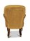 Poltrona Guglielmo IV Tub Back Easy con gambe a sciabola tornite e ruote, XIX secolo, Immagine 5