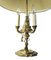 Brass Bouillotte Triple Branch Table Lamp with Height Adjustable Shade 4