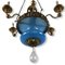 19th Century Turquoise and Golden Chandelier, Lucca, Image 10