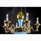 19th Century Turquoise and Golden Chandelier, Lucca 3