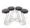 Mid-Century Modern Chrom & Kunstleder Barhocker, 1970er, 4er Set 4