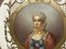 Antike Louis XV & Pompadour Portrait Schrank Teller, 2 . Set 6