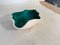 Mid-Century French Decorative Green Ceramic Dish attributed to Elchinger, 1960s 5