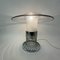 Lámpara de mesa UFO posmoderna de vidrio, Italia, años 70, Imagen 4