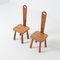 Brutalist Wabi Sabi Pine Dining Chairs, 1970s, Set of 2 12