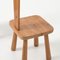 Brutalist Wabi Sabi Pine Dining Chairs, 1970s, Set of 2 14