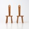 Brutalist Wabi Sabi Pine Dining Chairs, 1970s, Set of 2 10