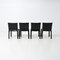 Cab Chairs by Mario Bellini for Cassina, 1970s, Set of 4 3