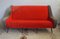 French Red Sofa, 1950s 1