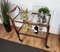 Italian Wood, Brass & Glass Dry Bar Cart by Ico Parisi for De Baggis, 1950s, Image 3