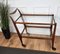 Italian Wood, Brass & Glass Dry Bar Cart by Ico Parisi for De Baggis, 1950s, Image 7