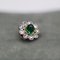 20th Century Emerald Diamonds 18 Karat Yellow Gold Daisy Pendant, Image 10