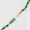 20th Century French Jade Sodalite Beads 18 Karat Rose Gold Clasp Necklace 12