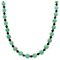 20th Century French Jade Sodalite Beads 18 Karat Rose Gold Clasp Necklace 1