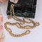 Collar largo de cadena trenzada de oro amarillo de 18 kt, años 60, Imagen 11