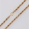 18 Karat Yellow Gold Twisted Chain Long Necklace, 1960s 14