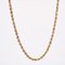 18 Karat Yellow Gold Twisted Chain Long Necklace, 1960s 5