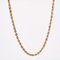 18 Karat Yellow Gold Twisted Chain Long Necklace, 1960s, Image 5