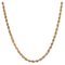 18 Karat Yellow Gold Twisted Chain Long Necklace, 1960s 1