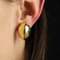 Modern Second Hand 18 Karat Yellow Gold Domed Earrings, Set of 2 10