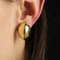 Modern Second Hand 18 Karat Yellow Gold Domed Earrings, Set of 2, Image 10