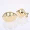 Modern Second Hand 18 Karat Yellow Gold Domed Earrings, Set of 2, Image 4