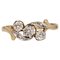 20. Jh. Ring aus 18 Karat Gelbgold mit Diamanten 1