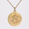 French 18 Karat Yellow Gold Virgin Medal from Vernon, Image 7