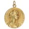 Medalla Virgen francesa de oro amarillo de 18 kt de Vernon, Imagen 1