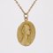 French 18 Karat Yellow Gold Virgin Medal from Vernon 4