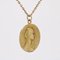 Medalla Virgen francesa de oro amarillo de 18 kt de Vernon, Imagen 4