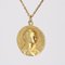 French 18 Karat Yellow Gold Virgin Medal from Vernon, Image 5