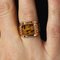 French Dendrite Agate 18 Karat Rose Gold Ladies Signet Ring, 1950s, Image 6