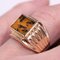 French Dendrite Agate 18 Karat Rose Gold Ladies Signet Ring, 1950s, Image 16