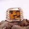 French Dendrite Agate 18 Karat Rose Gold Ladies Signet Ring, 1950s 3