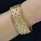 French 18 Karat Yellow Gold Polish Mesh Bracelet, 1950s, Image 6