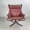 Vintage Winged Leather High Backed Falcon Chair by Sigurd Resell 2