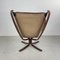 Vintage Winged Leather High Backed Falcon Chair by Sigurd Resell 8