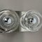 Space Age Original Metal Chrome Glass Wall Sconce Cosack Lights, Germany, 1970s 7