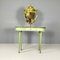 Italian Venetian Green and Golden Wood Console with Mirror, 1950s 4